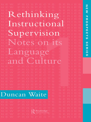 cover image of Rethinking Instructional Supervision